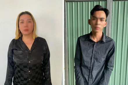 Đối tượng Phượng và Phong. (Ảnh: Công an cung cấp)