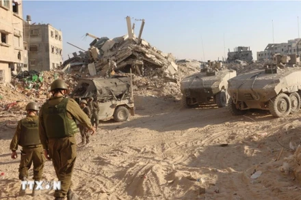 Binh sĩ Israel tại thành phố Rafah, Dải Gaza ngày 7/11/2024. (Ảnh: THX/TTXVN)