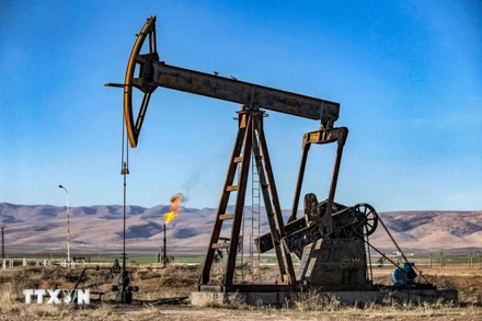 Giếng dầu tỉnh Hasakah, Syria. (Ảnh: AFP/TTXVN)