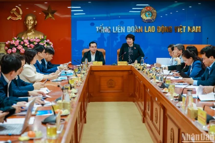 Chủ nhiệm Ủy ban Xã hội của Quốc hội Nguyễn Thúy Anh phát biểu khai mạc Hội nghị. 