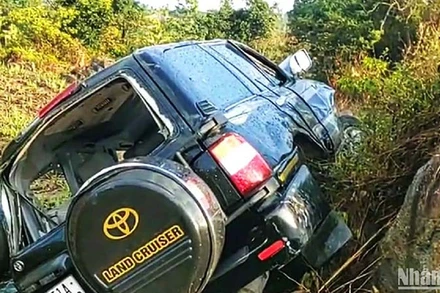 Hiện trường vụ tai nạn.