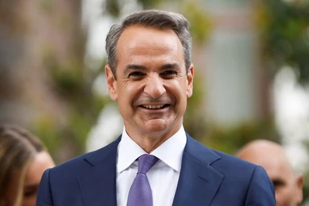  Thủ tướng Cộng hòa Hy Lạp Kyriakos Mitsotakis. (Ảnh: Reuters) 