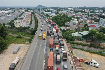 Một góc thành phố Dĩ An, tỉnh Bình Dương.