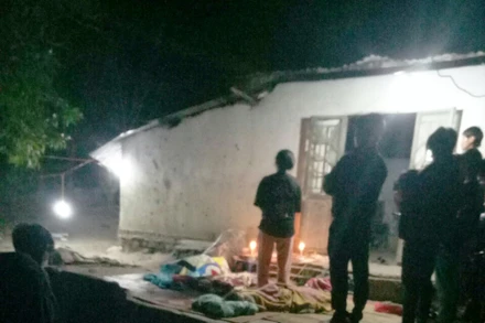 Hiện trường vụ nổ đầu đạn.