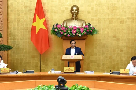 Thủ tướng Phạm Minh Chính dự và phát biểu tại phiên họp Chính phủ thường kỳ tháng 8.