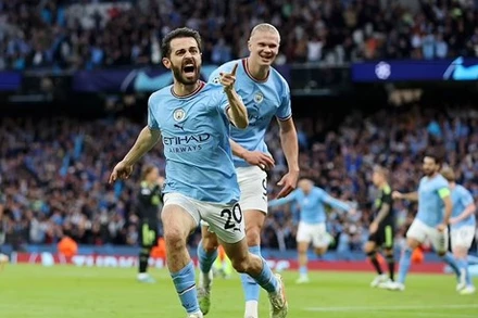 Man City vào chung kết Champions League. (Ảnh: Getty Images)