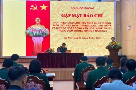 Quang cảnh buổi gặp mặt báo chí. (Ảnh: ĐỖ THOA)