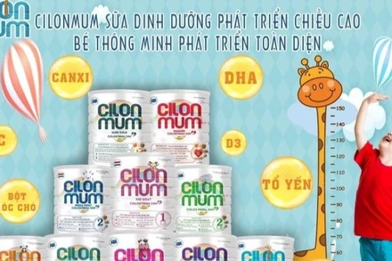 Dòng sữa Cilonmum được các đối tượng quảng cáo rộng rãi trên các nền tảng. (Ảnh: chụp màn hình)