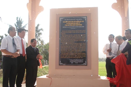 Địa điểm xuất quân Liên quân Việt-Lào ở Quảng Ngãi được xếp hạng Di tích lịch sử quốc gia