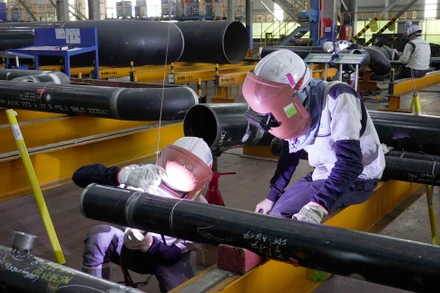 Trung tâm Đào tạo Doosan Vina đào tạo 4 ngành nghề chính gồm hàn SMAW, FCAW, GTAW và gia công lắp dựng kết cấu thép. 