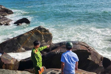 Hiện trường nơi 2 phụ nữ hái rong mứt bị nạn.