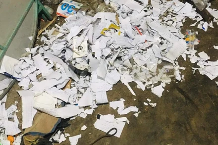 Hiện trường vụ nổ.