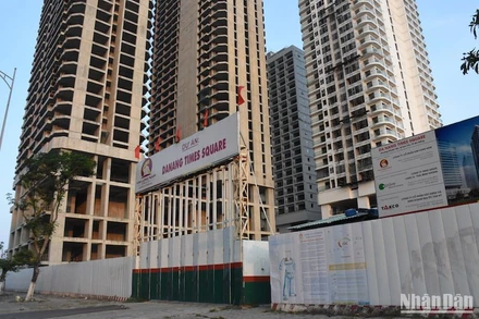 Dự án Times Square Đà Nẵng nằm trên khu đất có 4 mặt tiền “đắc địa của đường Võ Nguyên Giáp và Phạm Văn Đồng, (Ảnh: ANH ĐÀO)