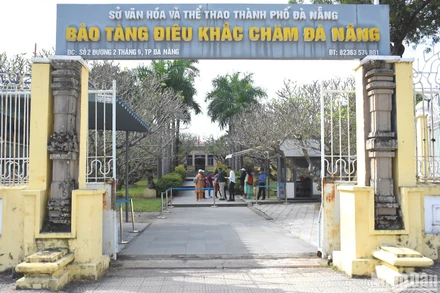 Bảo tàng Điêu khắc Chăm Đà Nẵng với lịch sử hơn 100 năm. (Ảnh ANH ĐÀO)