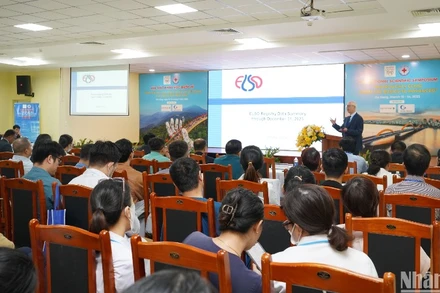 Bệnh viện Đà Nẵng khai mạc hội thảo quốc tế trao đổi oxy qua màng ngoài cơ thể (ECMO) từ cơ bản đến nâng cao. (Ảnh: ANH ĐÀO)