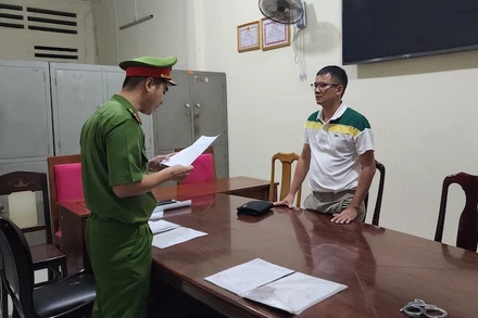 Đối tượng Đào Công Phú bị bắt. (Ảnh: Công an cung cấp)