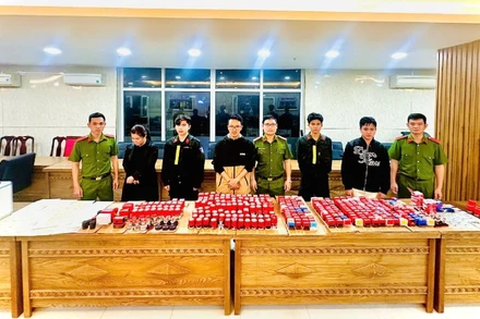 Đây là đường dây "rửa tiền" lớn nhất từ trước tới nay xảy ra trên địa bàn Đà Nẵng. (Ảnh: Công an cung cấp)