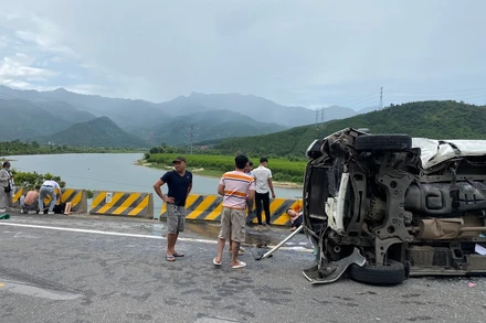 Hiện trường vụ tai nạn. (Ảnh: Công an cung cấp)