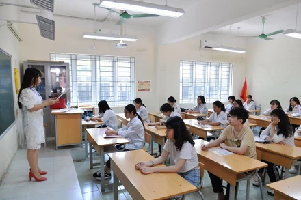 Kỳ thi lớp 10 tại Hà Nội. (Ảnh: THỦY NGUYÊN)