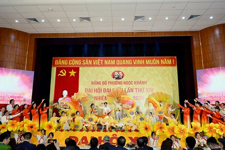 Chương trình văn nghệ chào mừng Đại hội Đảng bộ phường Ngọc Khánh, nhiệm kỳ 2025-2030.