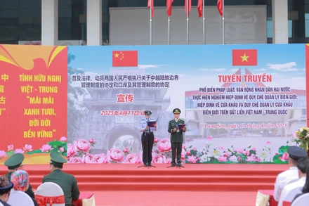 Chương trình tuyên truyền phổ biến pháp luật biên giới tại Lạng Sơn.