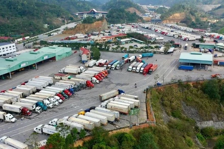 Khu vực Cửa khẩu quốc tế Hữu Nghị, tỉnh Lạng Sơn.