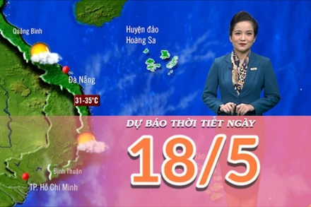 [Video] Dự báo thời tiết ngày 18/5/2025: Tây Nguyên và Nam Bộ mưa dông về chiều tối 