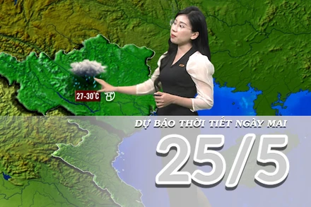 [Video] Dự báo thời tiết đêm nay và ngày mai 25/5/2025: Gió mùa Đông Bắc 