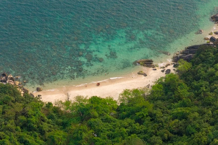 Bờ cát tuyệt đẹp trên đảo Sơn Chà.