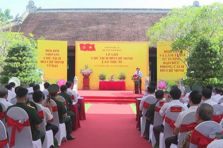 Đối với quê hương Nghệ An, Chủ tịch Hồ Chí Minh luôn dành tình cảm và sự quan tâm đặc biệt. (Ảnh: NTV)