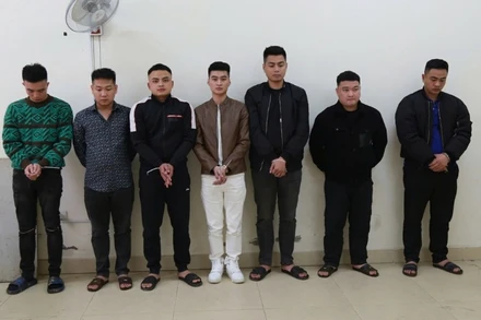 Các đối tượng bị bắt giữ.