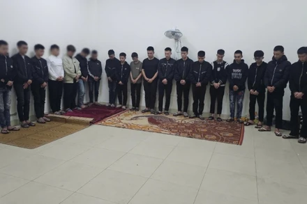 Các đối tượng bị bắt giữ.