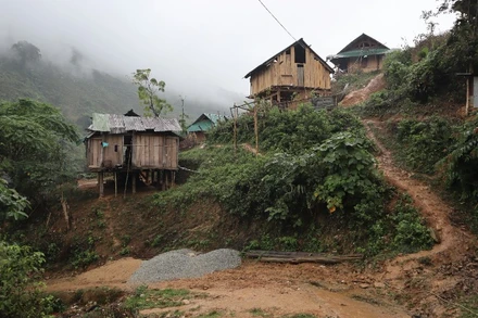 Một góc bản Xốp Cháo (xã Lượng Minh, huyện Tương Dương, tỉnh Nghệ An).