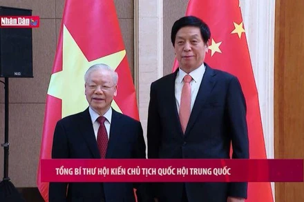 Tổng Bí thư hội kiến Chủ tịch Quốc hội Trung Quốc