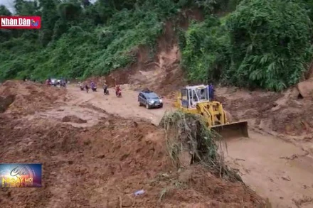 Cơ bản khắc phục sạt lở, bảo đảm thông xe trên quốc lộ 19C