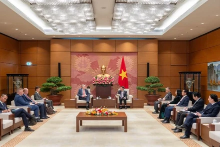 Quang cảnh buổi tiếp. 