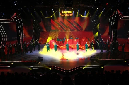 Các tiết mục nghệ thuật được biểu diễn tại chương trình. 