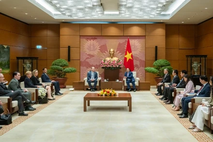 Quang cảnh buổi tiếp. 