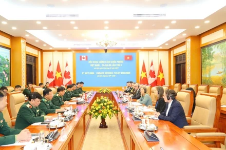 Toàn cảnh Đối thoại Chính sách Quốc phòng Việt Nam-Canada lần thứ 3. 