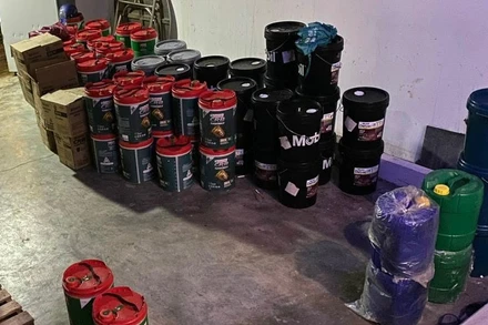 Tang vật bị lực lượng chức năng phát hiện trong vụ án. ( Ảnh Công an cung cấp)