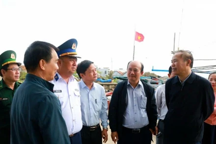 Ban chỉ đạo quốc gia IUU kiểm tra công tác chống khai thác IUU tại cảng cá Đông Tác, thành phố Tuy Hòa, Phú Yên.