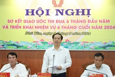 Đồng chí Nguyễn Anh Tuấn, Phó Trưởng Ban Thi đua khen thưởng Trung ương phát biểu chỉ đạo tại Hội nghị.