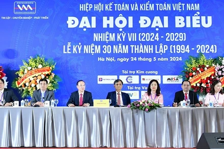 Quang cảnh Đại hội đại biểu nhiệm kỳ VII của Hiệp hội Kế toán và Kiểm toán Việt Nam.