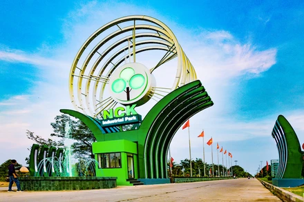 Khu công nghiệp sinh thái Nam Cầu Kiền (huyện Thủy Nguyên, Hải Phòng). (Ảnh: Phạm Hồng Điệp)