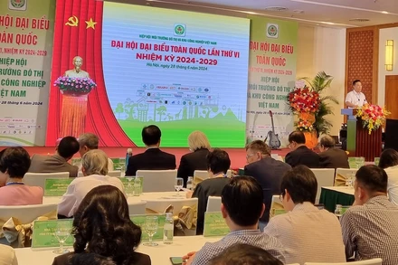 Quang cảnh Đại hội lần thứ VI, nhiệm kỳ 2024-2029 Hiệp hội Môi trường đô thị và khu công nghiệp Việt Nam.