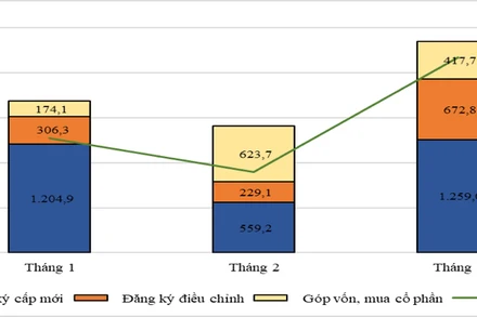 Cơ cấu vốn đầu tư nước ngoài 3 tháng đầu năm và cách thức đầu tư vốn
