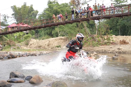 Cung đường đua dự kiến trên địa bàn thị trấn Tân Uyên.