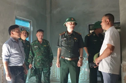 Ngôi nhà mới của người dân xã Ma Li Pho, huyện Phong Thổ do bộ đội biên phòng hỗ trợ xây dựng.