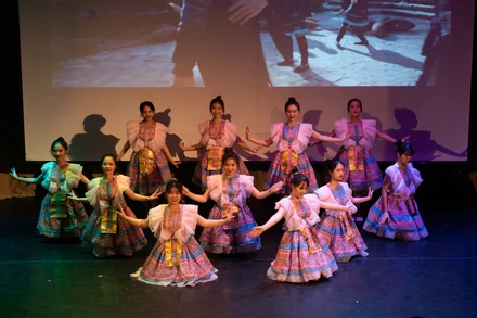 Tiết mục múa trong chương trình. (Ảnh: Thanh Thể)