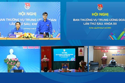 Hội nghị diễn ra theo hình thức trực tiếp kết hợp trực tuyến.